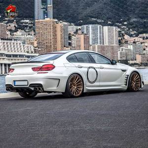 F06 F12 F13 al Kit corpo in stile PD per <span class=keywords><strong>BMW</strong></span> <span class=keywords><strong>6</strong></span> <span class=keywords><strong>serie</strong></span> 640i 650i Gran coupé anteriore posteriore paraurti parafango minigonne laterali FRP cappuccio bodykit - Product Image 4