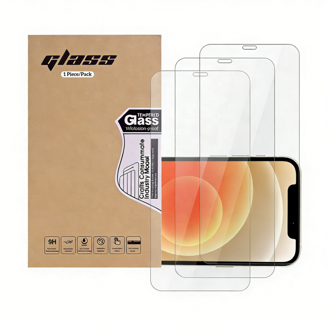 OEM Supplier HD Dirt-resistant Anti-explosion Tempered Glass Mobile Phone Screen Protector Film With Easy Installation Kit