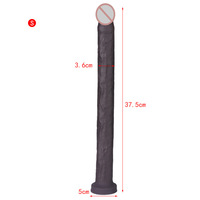 Dildo de Silicona Líquida, Impermeable, Ultra Largo y Suave para Hombres Gay, Tapón Anal, Masturbación, Estimulación, Dilatador