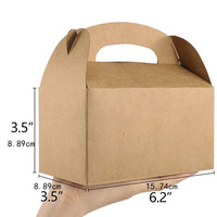 Cajas de Papel Kraft Desechables para Llevar, Embalaje Reciclable, Caja de Regalo Personalizada para Pollo Frito