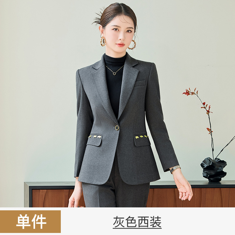 gray suit