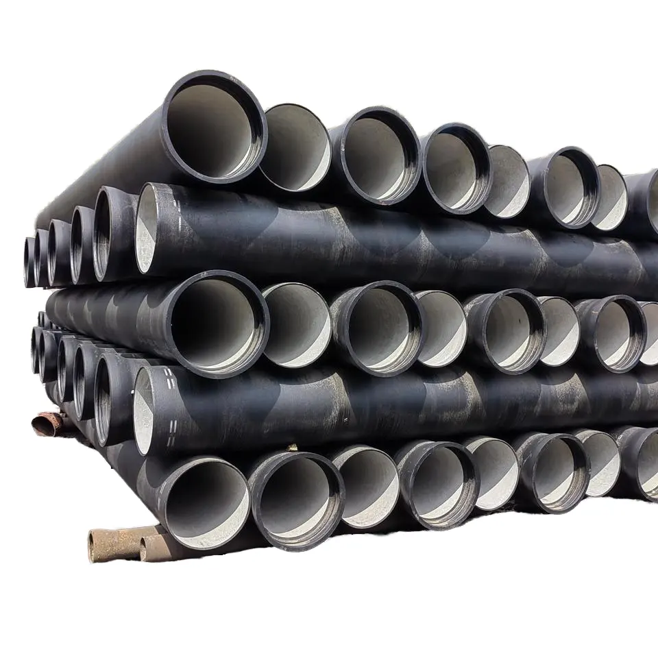 Tubo redondo de ferro dúctil de parede de alta qualidade DN50 K9/K12 a baixo preço Fornecedores diretos