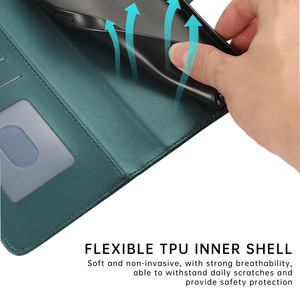 Coque de téléphone portefeuille haut de gamme pour <span class=keywords><strong>Redmi</strong></span> <span class=keywords><strong>K50</strong></span> Ultra <span class=keywords><strong>NOTE</strong></span> 13 12 11 10 5G 9 Pro A1 PLUS avec sangle de téléphone en cuir porte-carte à rabat - Product Image 5