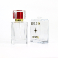 Flacon de parfum carré de luxe avec bouchon et étiquette personnalisés 30ml 50ml 100ml Vaporisateur de parfum Premium Édition Collector Premium Vaporisateur de parfum
