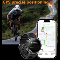 Reloj Inteligente GPS para Exteriores con Pantalla AMOLED Redonda de 1.46'', Resistente al Agua 3ATM, Luz SOS, Llamadas Bluetooth, Brújula, Monitor de Presión y Altitud