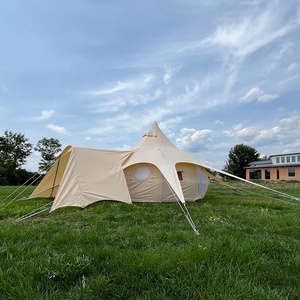 Star Staring Tent Fabriek Camping Tent Huis Voor Aangepaste Grootte Glamping Katoen <span class=keywords><strong>Canvas</strong></span> Yurt Bell Tent - Product Image 4