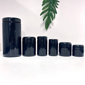 Bouteille en verre violet UV 30ml 60ml, pot en verre noir bleu avec bouchon à vis à large ouverture et capuchon en plastique, pot en verre pour protection de crème - Product Image 6