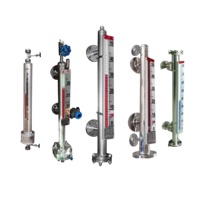 Magnetic Plastic Level Gauge 520C High Temperature High Pressure 40MPa 400Bar HART 4-20mA Transmitter 0.1% Accuracy Ex-proof