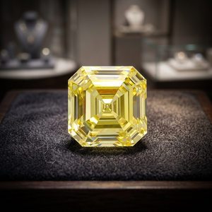 Diamante Cultivado en Laboratorio MAISHA DIAM de 4 Quilates, Corte Radiante, Color Amarillo Fantasía, Certificado IGI, Claridad VVS2/VS1, para Joyería Femenina - Product Image 6