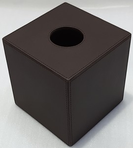 Boîte à mouchoirs en similicuir et tissu en filet de qualité supérieure - Product Image 1