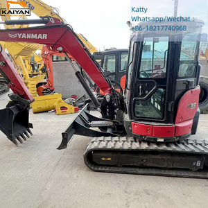 Mini-excavatrice d'occasion Yanmar Vio55-6B 5,5 tonnes, fabriquée au Japon, mini-excavatrice sur chenilles en caoutchouc Yanmar Vio55-6 d'occasion, Vio55 - Product Image 4