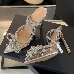 Sandales à talons aiguilles transparentes tendance pour femmes et dames, dernier design - Product Image 2