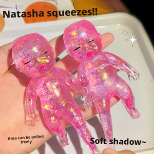 Jouet Squishy Transparent Scintillant en TPR Extensible Anti-Stress Natasha Baby Maltose <span class=keywords><strong>pour</strong></span> l'Anxiété - Product Image 6