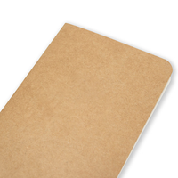Cuaderno de cubierta suave de papel Kraft, cuaderno estándar y Flexible, personalizado, color blanco