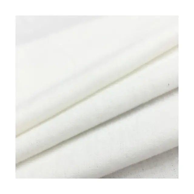 wholesale price C20*10 40*42 150GSM bleached white cotton flannel fabric