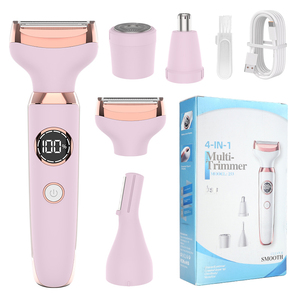 Lanumi 253 <span class=keywords><strong>Rasoir</strong></span> 4 en 1 pour femmes, tondeuse pour poils de nez, épilation du corps, tondeuse à sourcils, <span class=keywords><strong>rasoir</strong></span> pour le <span class=keywords><strong>visage</strong></span>, kit de toilettage 7000 tr/min - Product Image 5