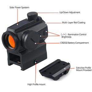 Óptica Reflex R5T con Función de Activación por Movimiento, Doble Fuente de Alimentación Solar y Batería CR2032, Monturas de Perfil Alto y Bajo - Product Image 2