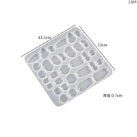 Moules à bijoux en résine de silicone Moules à gâteau avec logo personnalisé Outils pour créer des pendentifs en résine Collier Boucle d'oreille Porte-clés en résine