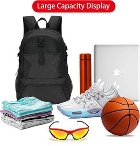Sac à dos <span class=keywords><strong>de</strong></span> sport décontracté pour hommes et femmes Sacs <span class=keywords><strong>de</strong></span> basket-<span class=keywords><strong>ball</strong></span> <span class=keywords><strong>de</strong></span> football Grands compartiments pour chaussures et ballons <span class=keywords><strong>de</strong></span> <span class=keywords><strong>volley</strong></span>-<span class=keywords><strong>ball</strong></span> pour l'extérieur - Product Image 2