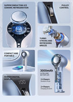 2025 Mini ventilateur de poche à jet turbo portable à grande vitesse rechargeable avec batterie au lithium pour une utilisation en voiture et en camping-car