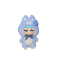 Boîte mystère en peluche sur le thème de l'hiver, 7 poupées en peluche stylisées différentes avec accessoires d'hiver, costume à capuche moelleux pour les fêtes