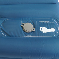 Nouveau tapis de camping gonflable portable ultra-léger en nylon TPU 40D en forme de diamant pour une personne, résistant à l'humidité, avec pompe externe