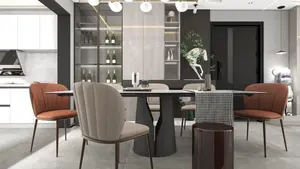 Services de design d'intérieur 3d pour maison architecturale avec mobilier de salon et ensemble de chambre à coucher modernes