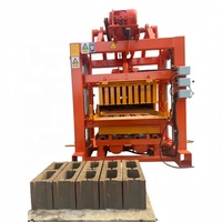QTJ4 40 Petite machine manuelle à faible coût pour blocs de béton creux et pleins, avec moteur PLC et boîte de vitesses, certifiée CE/ISO, 20.6KW, Ghana