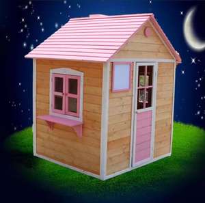Özelleştirmek Playhouse Diy ahşap komple kolay montaj bahçe çocuk Playhouse ahşap ev - Product Image 3
