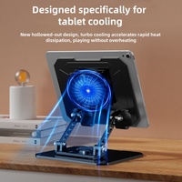 Support de téléphone et tablette en métal, support de téléphone à refroidissement rapide, support de bureau pliable, support mains libres pour diffusion en direct