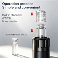 Appareil de beauté à eau sans aiguille en plastique, portable, non invasif, pour le rajeunissement et le raffermissement de la peau, utilisation à domicile ou en salon