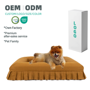 OEM ODM Op Maat Gemaakte Antislip Memory Foam Orthopedische Luxe Grote Hondensofa Bedden Kussen Verwijderbaar Memory Foam Huisdieren Kattenbedden - Product Image 1