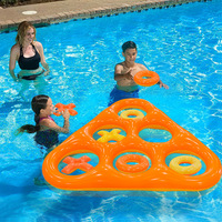 Nouveaux jouets aquatiques gonflables triangulaires en PVC pour enfants, pour l'extérieur, pour le divertissement interactif en piscine