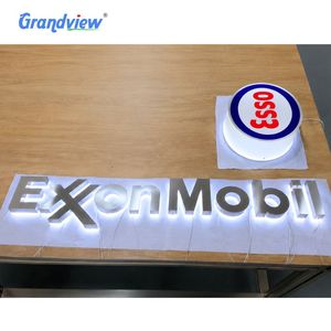 Letrero LED Personalizado <span class=keywords><strong>para</strong></span> Salón de Belleza o Barbería, Letras con Logotipo Retroiluminadas <span class=keywords><strong>para</strong></span> <span class=keywords><strong>Empresas</strong></span> de Publicidad, Uso Interior/Exterior, Acero Inoxidable, Alto Brillo - Product Image 3