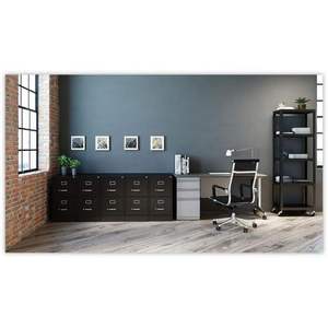 Tiroirs à dossiers verticaux économiques Alera, deux tiroirs, format lettre, 15 x 26,5 x 28,37, en métal noir - Product Image 3