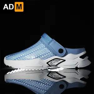 Men's Fashion Beach Sandals Roman Slip-On Sandals slipper Fashion Mesh Quick Dry Casual Shoes Customization