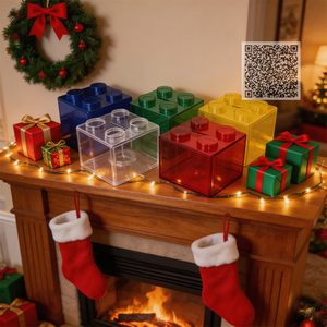 Regalo di Natale Perfetto, Salvadanaio Stile Mattoncini da Costruzione, Divertente Contenitore per Monete, Decorazione per Casa e Ufficio, Regalo per Amici e Famiglia - Product Image 5