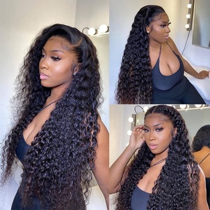 Deep Wave Lace Front <b>Wigs</b> Human Hair <b>Wigs</b> Nature <b>Black</b> Brazilian Lace Frontal <b>Wigs</b> Human Hair Pre Plucked with Baby Hair - Product Image 4