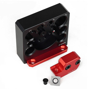 Electric Drill Rig Round Bar Auxiliary Tool Aluminum Alloy CNC 8.5cm x 8cm For Turning Tools - Product Image 2