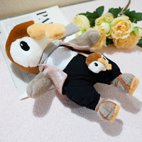 Peluche personnalisée en forme de canard, personnage inspiré d'un dessin, mascotte douce sur mesure pour cadeau promotionnel