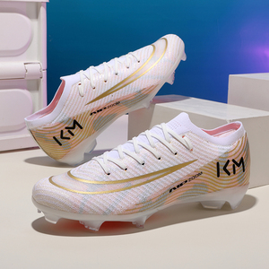 Zapatos de Fútbol Unisex de Alta Calidad, Venta al Por Mayor de Fábrica, Diseño de Logotipo Personalizado, Entresuela de TPU, Parte Superior de Malla, Soporte para Uso en Exteriores, Primavera/Verano - Product Image 4