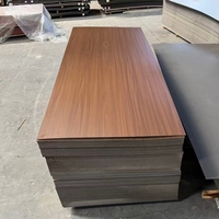 Porte intérieure moderne simple en mélaminé stratifié, panneau MDF 860 kg/m, taille et couleur personnalisées, isolation phonique, pour projets de construction rapides