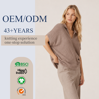 Pull en cachemire à col en V pour femme, tricoté, vente directe usine