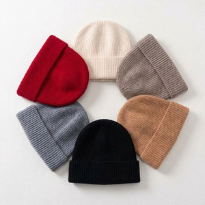 Gorro de Lana Merino Suave Personalizado, Gorro de Invierno de Cachemira Tejido Colorido, Gorros Cálidos, Gorro de Lana Personalizado con Logotipo - Product Image 2