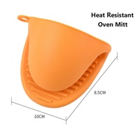 Lot de 2 maniques de cuisine en silicone à motif côtelé, antidérapantes et résistantes à la chaleur pour la cuisson et le barbecue
