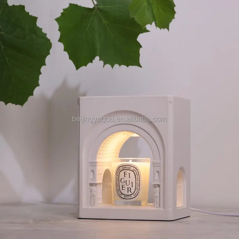 Customized Wax Burner Electric Gypsum Scents Candle Warmer Candle Lamp Wax Melt Burner Wholesale Candle Warmer Lamp With Timer