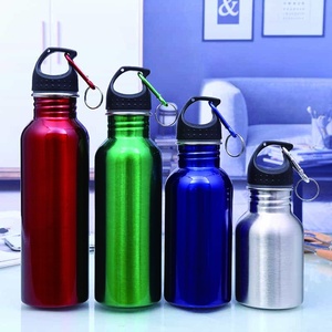 Nueva Botella Deportiva Creativa de Acero Inoxidable de Pared Simple, con Impresión de Logotipo Promocional, para Regalo, Tienda, Deportes al Aire Libre, a Prueba de Fugas - Product Image 1