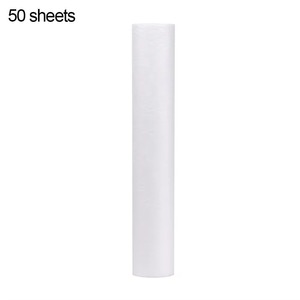Rouleau de drap de massage jetable non tissé blanc, drap plat ajusté pour table de soin de spa et salon - Product Image 2