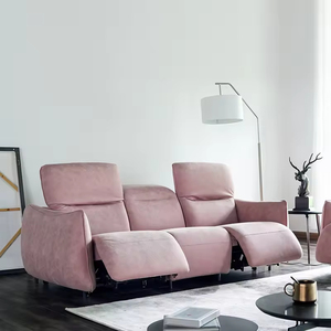 Sofá eléctrico combinado de lujo para sala de estar Chesterfield, tela de nuevo diseño con características relajantes para hoteles y villas - Product Image 4