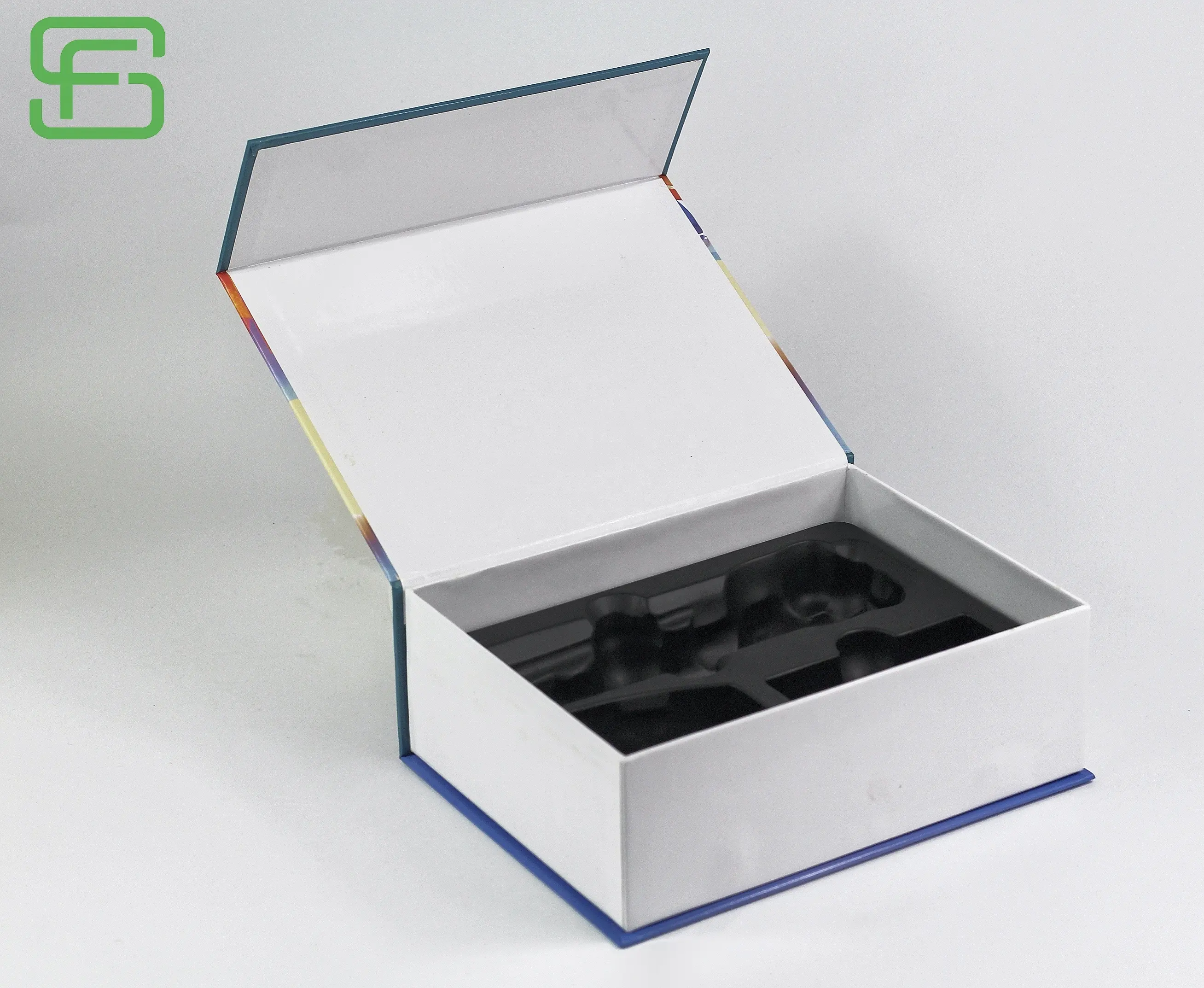 कठोर फ्लिप शीर्ष Foldable चुंबकीय उपहार पैकेजिंग के लिए गत्ता बक्से पढ़ने बिंदु मशीन